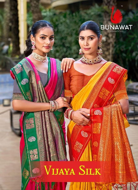 Vijaya Silk By Bunawat Silk Wedding Wear Sarees Wholesale Market In Surat Catalog