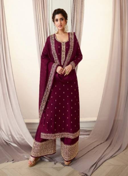 Vinay Kaseesh Shaheen Hit List Fancy Festive Wear Silk Embroidery Salwar Kameez Collection