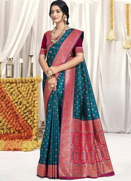 Vindhya By Bunawat Silk Designer Wedding Saree Suppliers In India
