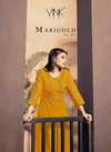 Vink Marigold 4 Latest Designer Fancy Ethnic Festive Wear linen cotton with handwork Kurti With Bottom Collection
