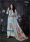 Viraa Pehlu Latest Heavy Designer Feastive Wear Jam Digital Printed Embroidery Work Top And Chiffon Dupatta Dress Material Collection
