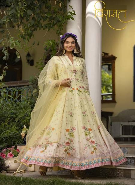Virasat Bela Jacquard Heavy Designer Wedding Wear Gown Wholesalers In Delhi
 Catalog
