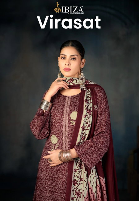 Virasat By Ibiza Viscose Pashmina Dress Materials Wholesale Market In Surat