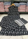 Virat Black Ikkat Print Kurti With Bottom Dupatta Catalog
