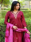 Virat Designer V Neck Kurti With Bottom Dupatta Catalog