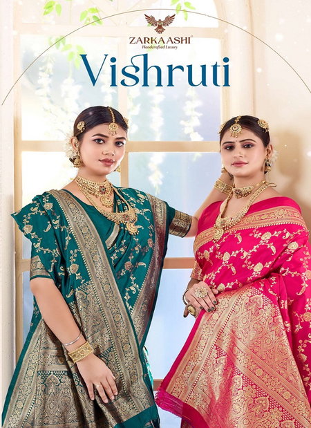 Vishruti By Zarkaashi Katan Silk Wedding Wear Sarees Wholesale Market In Surat