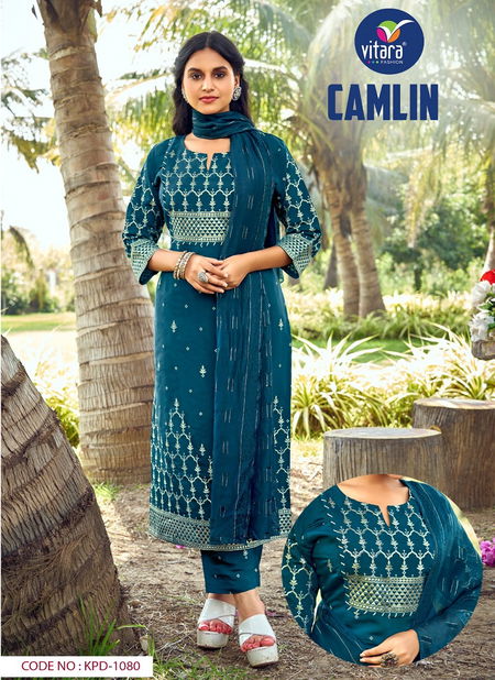 Vitara Camlin Roman Silk Designer Readymade Suits Catalog
 Catalog