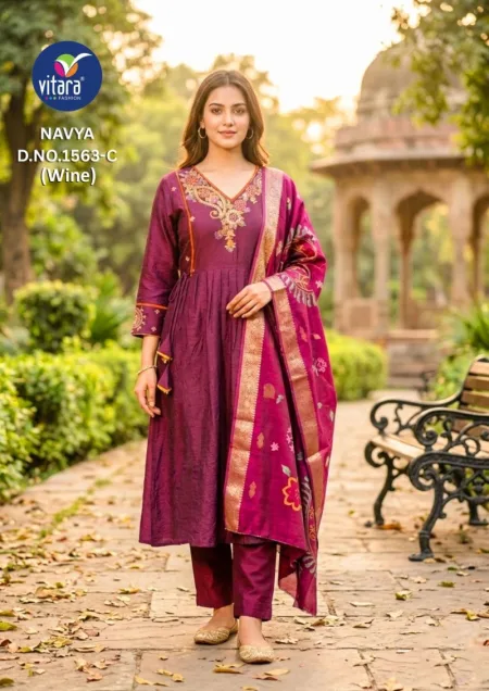 Navya By Vitara Rangoli Crush Size Combo Kurtis Set 