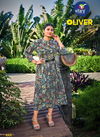 Vitara Oliver Rayon Rinkle Printed Party Wear Kurti Catalog
