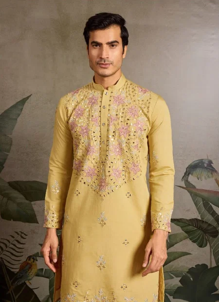 Vivaah Viraasat 2 by Shubhvastra Viscose Silk Mens Kurta Wholesale Price In Surat