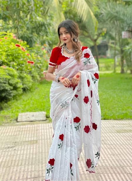 Vivera Designer Pure Soft Chanderi Cotton Readymade Blouse Sarees Wholesale Shop In Surat
