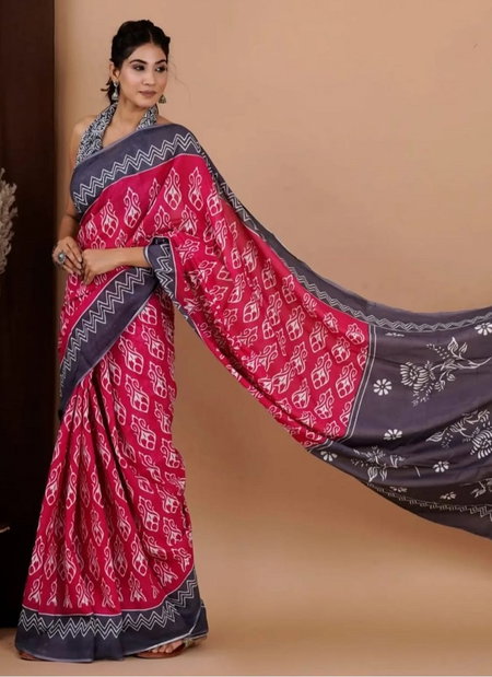 VK 4122 Mono Cotton Printed Daily Wear Sarees Wholesale Market In Surat
