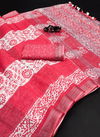 Vk 4191 Linen Print Saree Suppliers in India