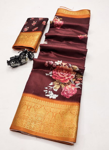 VK 4209 Pure Dola Silk Printed Non Catalog Sarees Wholesale Shop In Surat