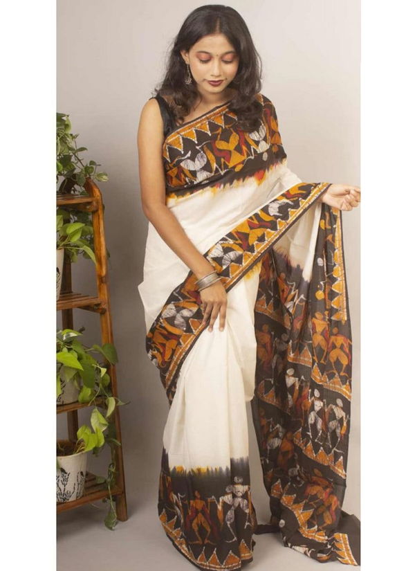 VK 4217 Mono Cotton Daily Wear Printed Sarees Wholesale Clothing Suppliers In India