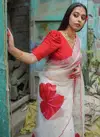 VK 4264 Organza Printed Party Wear Sarees Wholesale Shop In Surat