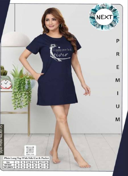 Vol At 0175 Summer Special Night Wear Ladies Long Top Wholesale Online