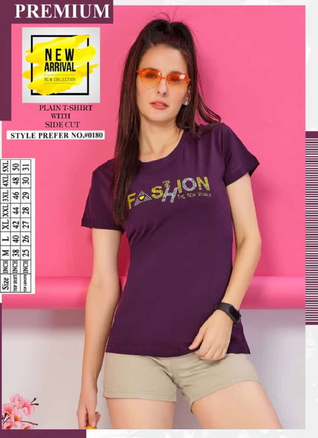 Vol At 0180 By Summer Special Hosiery Cotton Ladies Top Wholesale Price In Surat
