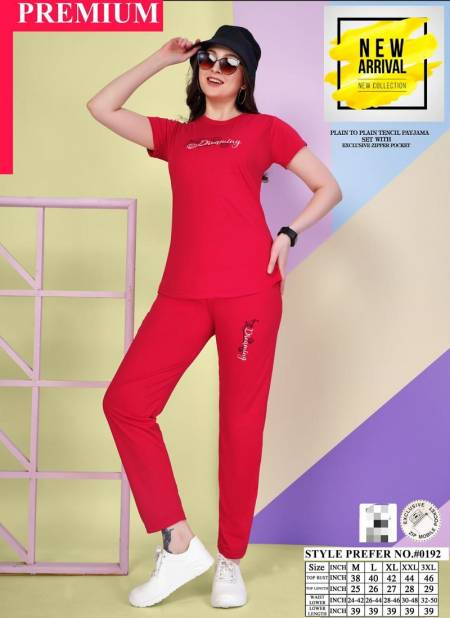 Vol At 0192 By Summer Special Soft Tencil Plain Night Suit Wholesale Online
 Catalog