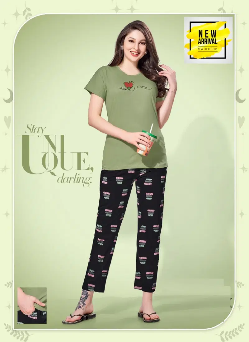 Vol Jc 2601 Summer Special Shinker Hosiery Cotton Night Suit Wholesalers In Surat
