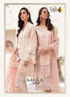 Volono Maria B Lawn Cambric print With Heavy chiefly work with Heavy Patch Work Luxury Premium Pakistan Salwar Suit Collection
