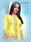 Vrajpriya Radhika 1 latest Designer Fancy Ethnic Wear Rayon Printed Designer Kurtis Collection
