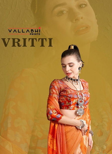 Vritti By Vallabhi Brasso Printed Designer Sarees Wholesale Shop In Surat