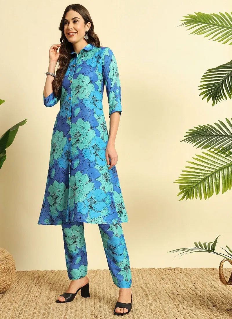 Vt Designer Cotton Printed Cord Set Kurti With Bottom Suppliers In India Catalog