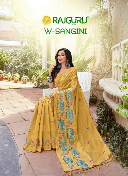 W Sangini By Rajguru Chanderi Cotton Fancy Daily Wear Saree Orders In India