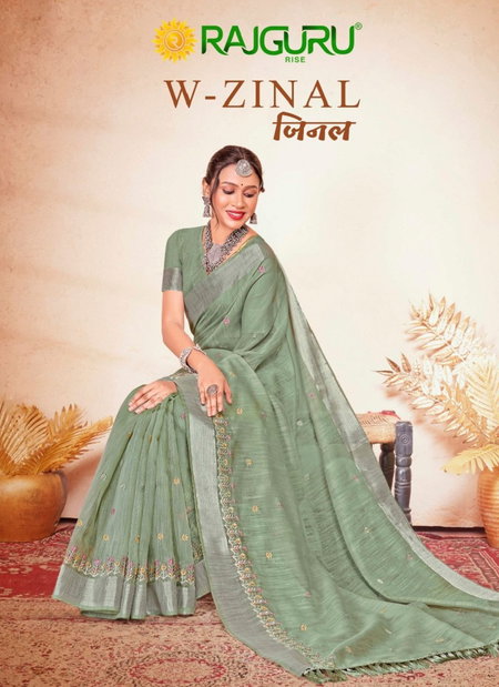W Zinal By Rajguru Cotton Embroidery Occasion Wear Saree Orders In India
