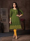 Wanna Chahat Fancy Regular Wear Designer Rayon Printed  Kurtis Collection