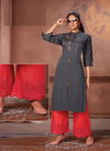 Wanna Chanchal Fancy Festive Wear Rayon Kurti With Plazzo Collection