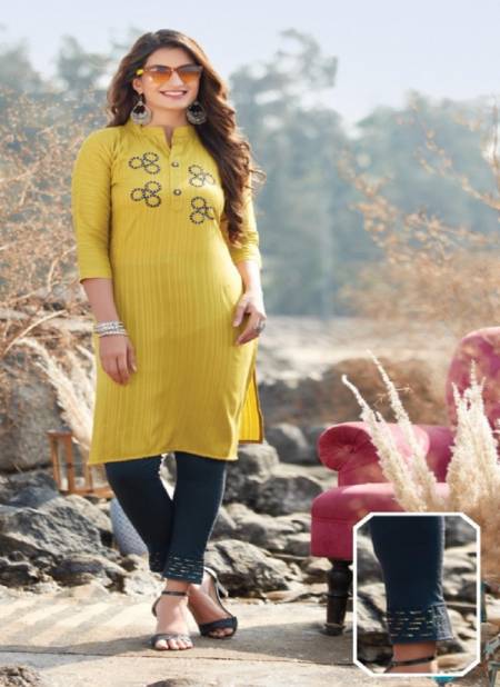 Wanna Maggie 2 Exclusive Fancy Party Wear Rayon Kurti With Bottom Collection
