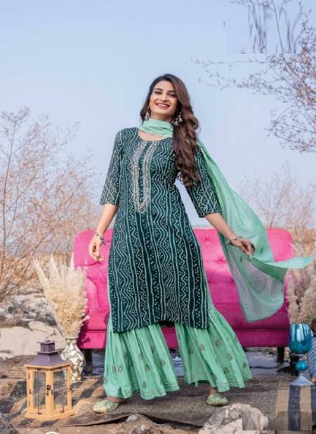 New Sharara Cotton Party Wear Designer Kurti With Sharara And Dupatta  Collection Catalog