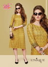 We Unique Latest Designer Casual Wear Exclusive Pure Rayon Fancy Kurti Collection
