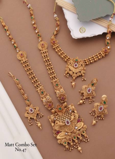 Wedding Accessories Rajwadi Mina Combo Set 1 Wholesale Shop In Surat
