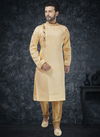 Beige Silk MI 47 Kurta Pajama