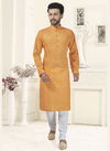 Orange Cotton Kurta MI 020