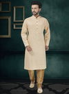 Peach Cotton MI 018 Kurta Pajama