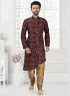 Wine Art Silk Kurta MI FK 15