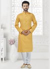 Yellow Cotton Kurta MI 21