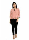 Western Top 1 Latest Regular Wear Fancy Western Ladies Crepe Silk Top Collection