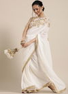 White Romance New Stylish  Party Wear Georgette Saree Collection