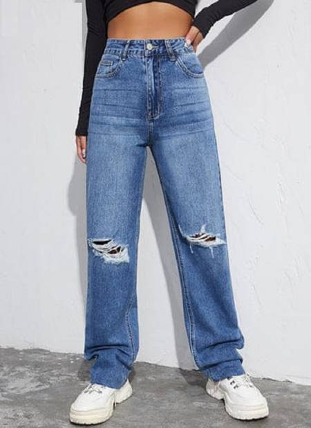 Wide Leg Wishkar Wash Denim Jeans Catalog