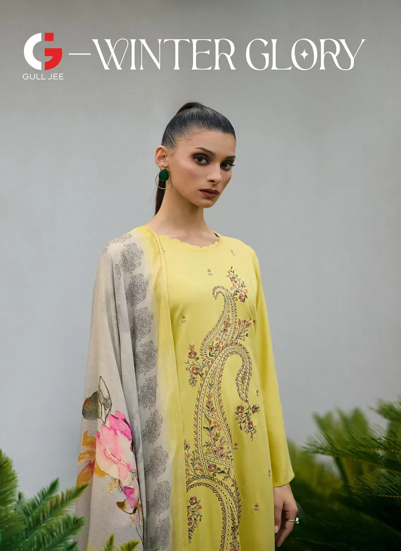 Winter Glory By Gull Jee Printed Pashmina Salwar Kameez Wholesale Shop In Surat
 Catalog