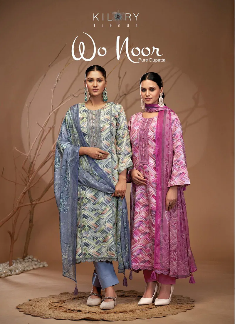 Wo Noor By Kilory Lawn Cotton Digital Printed Salwar Kameez Orders In India