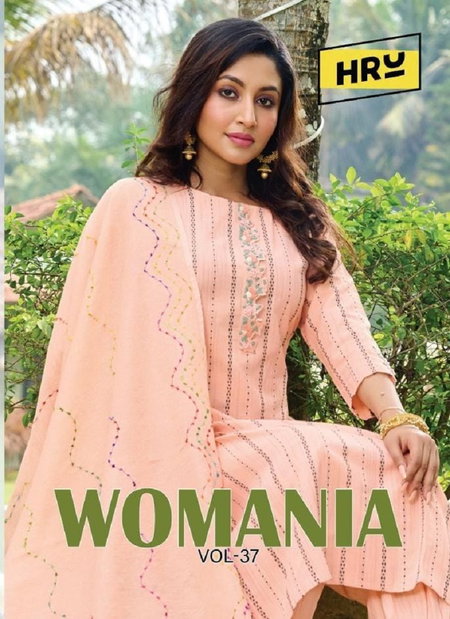 Womanis 37 By Hru Cotton Viscose Embroidery Kurti With Bottom Dupatta Wholesale Price In Surat