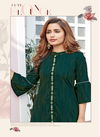 Wooglee Barbella 5 latest fancy Festive Wear Rayon Viscose Designer Kurtis Collection