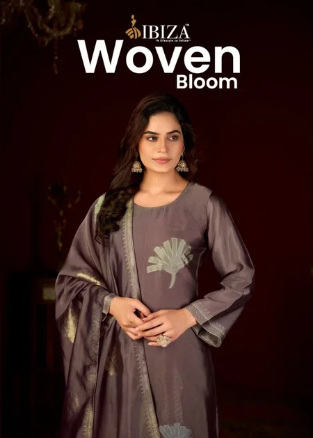 Woven Bloom By Ibiza Banglory Silk Wholesale Designer Salwar Suits Suppliers In Mumbai
