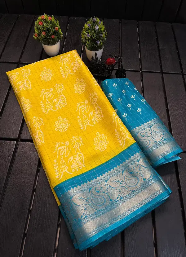 Wow Flower Dola Silk Wedding Saree Wholesalers In Delhi